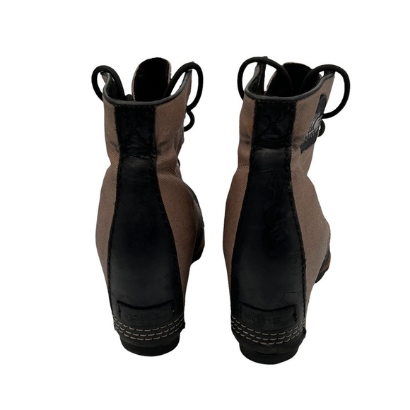 Sorel PDX 1964 Brown Black Wedge Ankle Boots Size 9 Women's - Picture 6 of 13